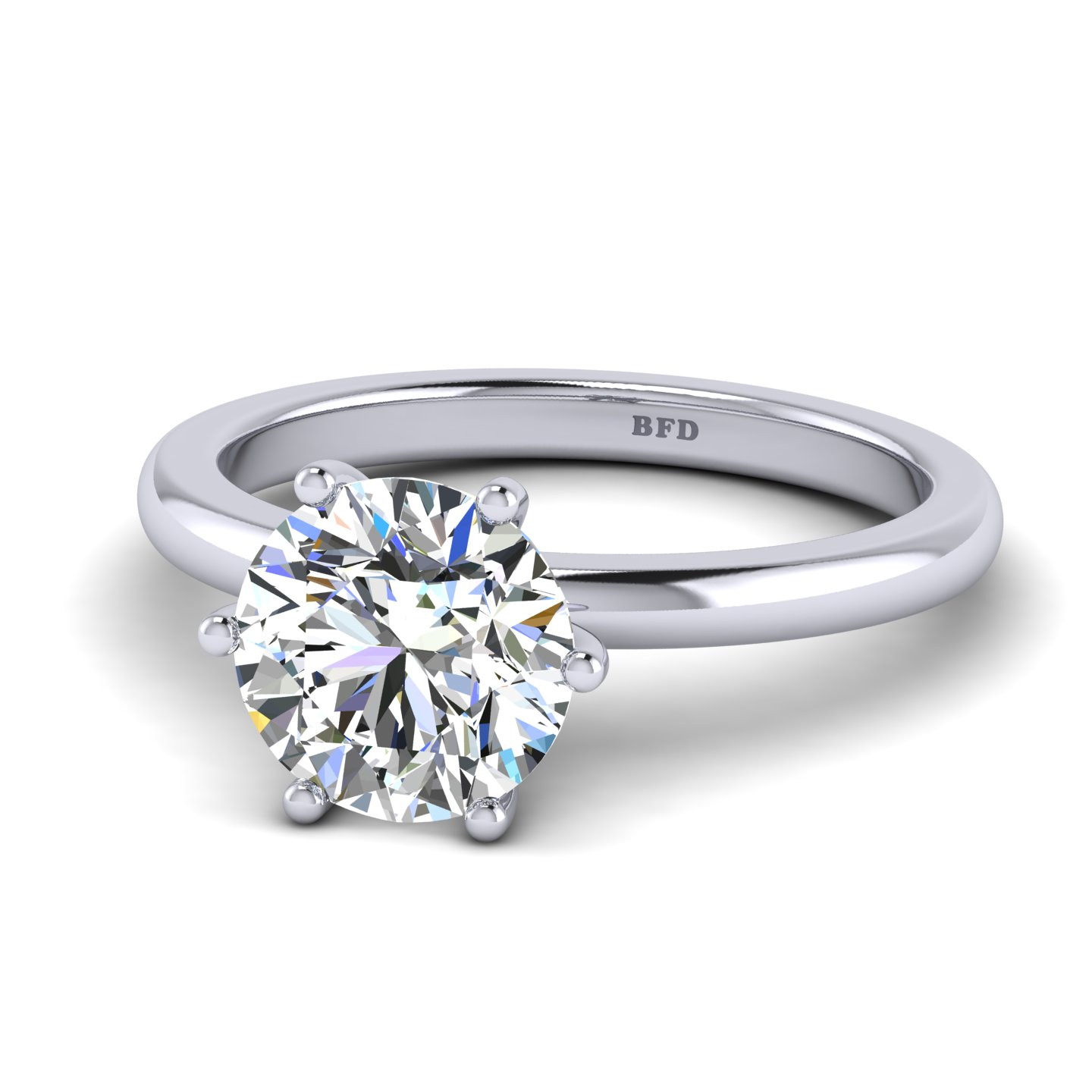 Six Prong Solitaire Ring Mount