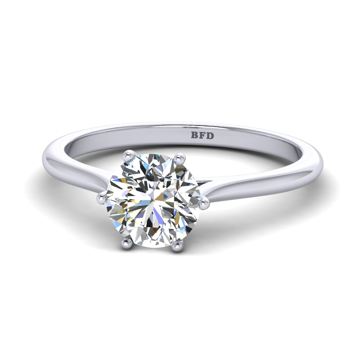 Classic Six Prong Solitaire Ring Mount