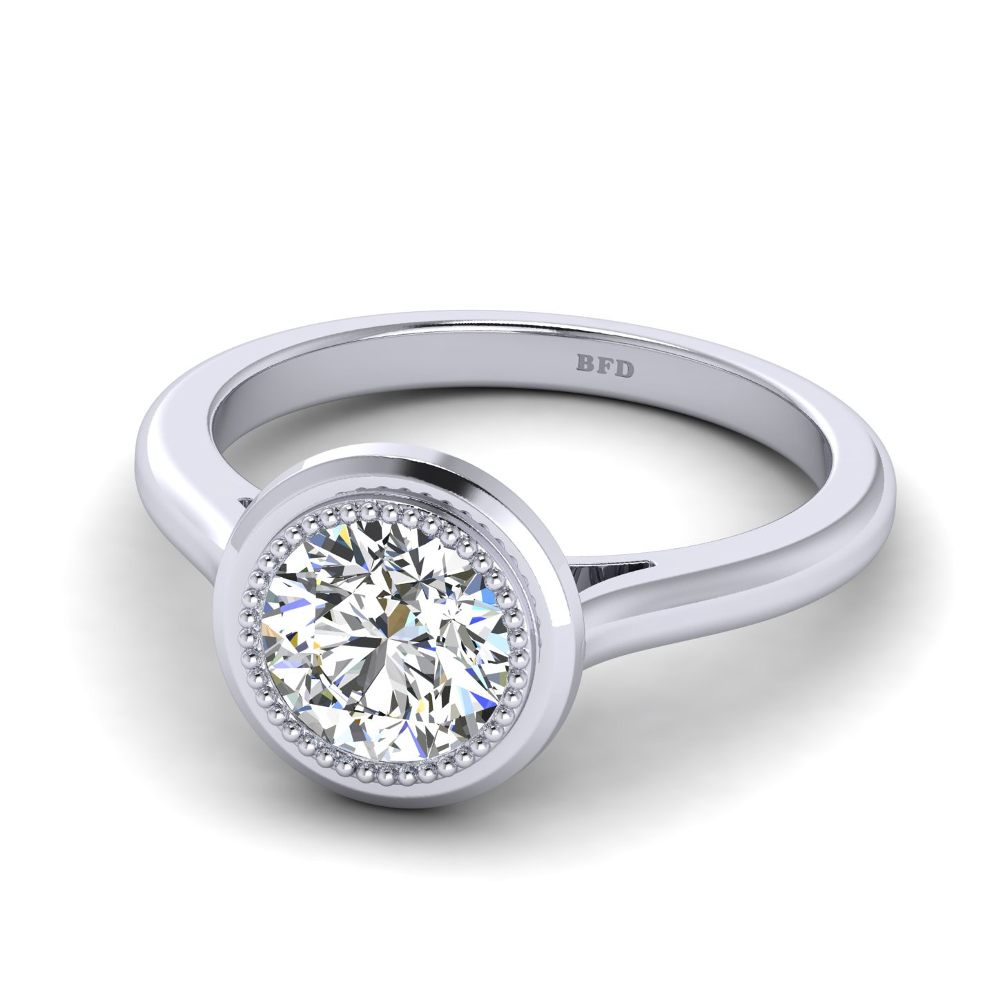 Bezel Set Solitaire Ring Mount