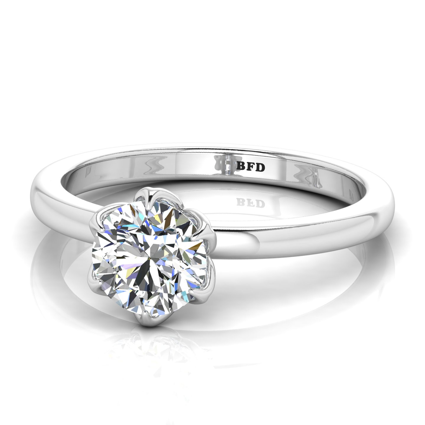 Tulip basket sale engagement ring