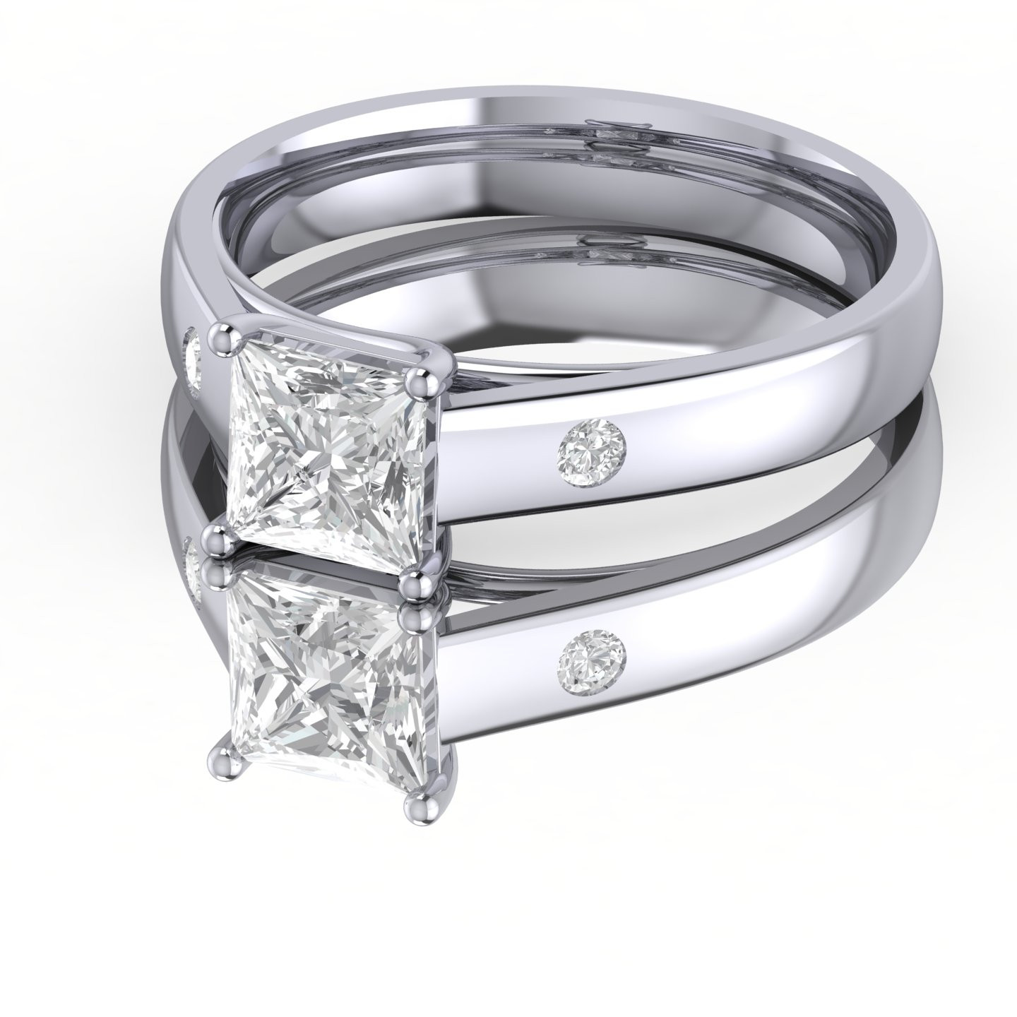 Princess Diamond Engagement Ring 