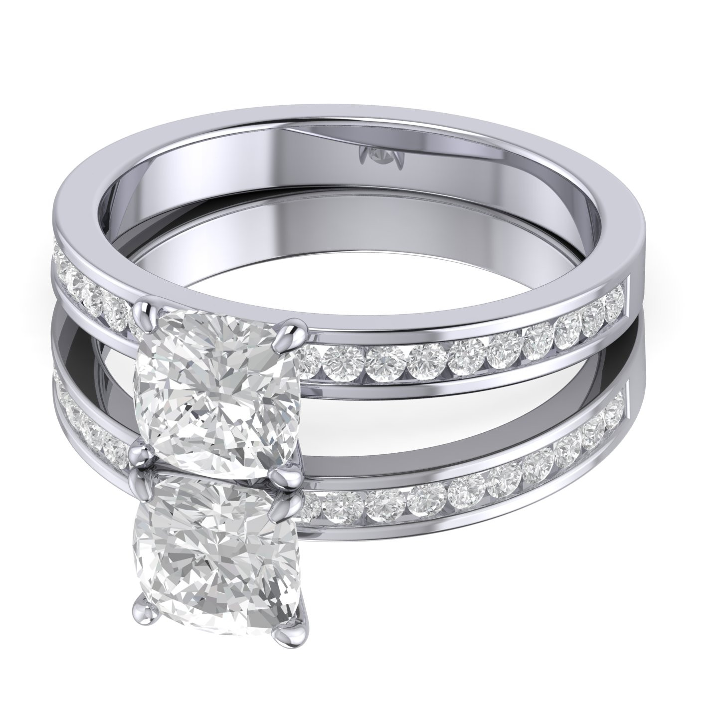 Prong Setting Cushion Diamond Engagement Ring