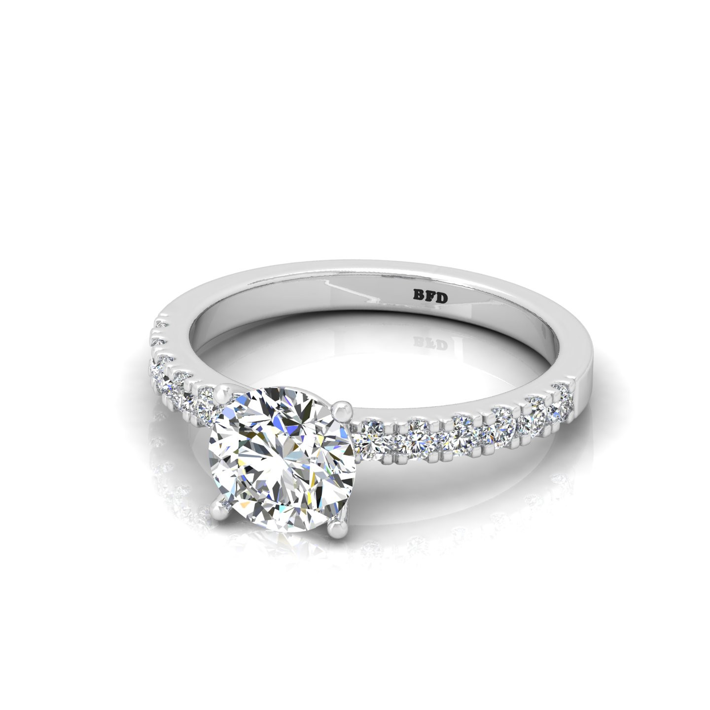 Classic Round Diamond Engagement Ring