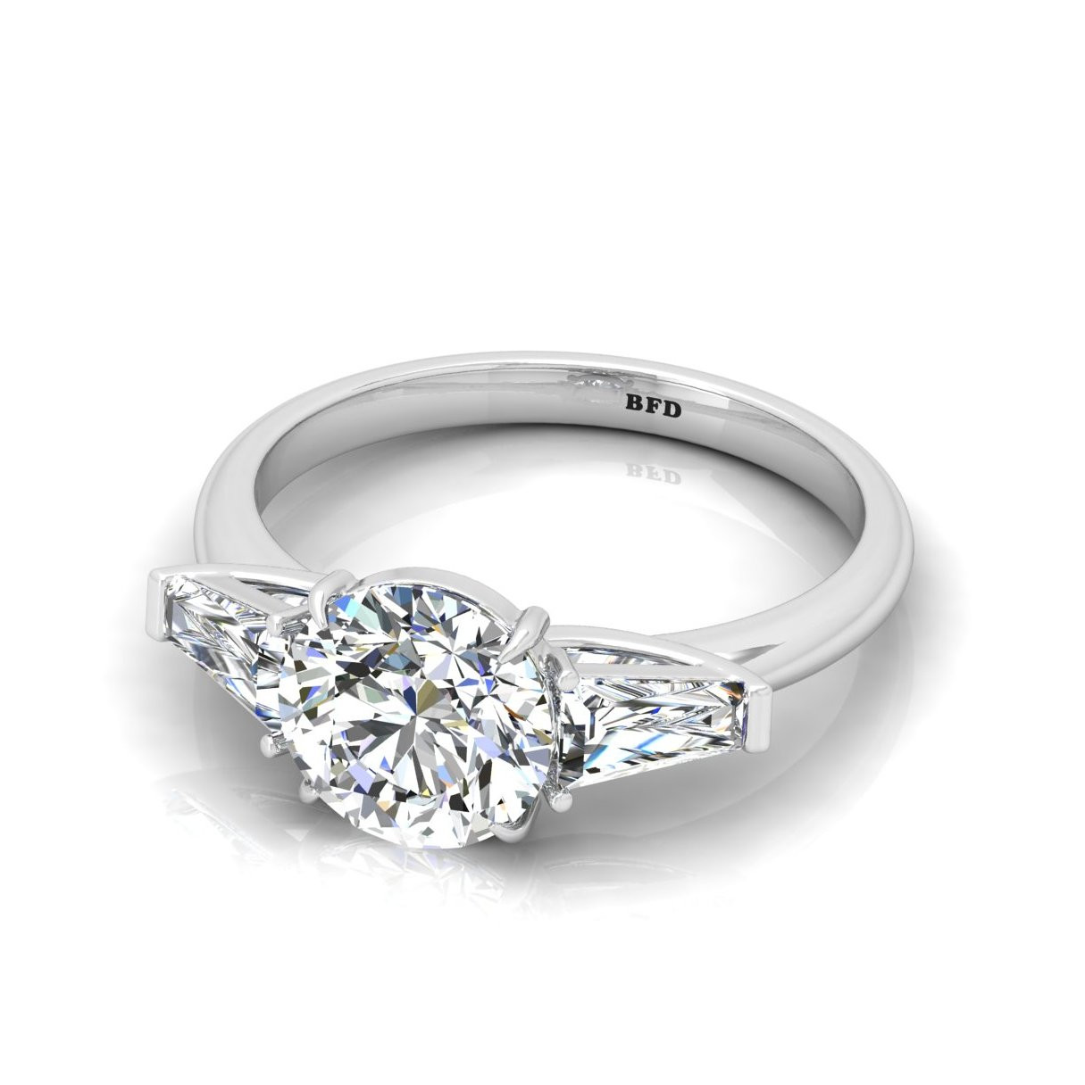 Trilogy baguette diamond on sale ring