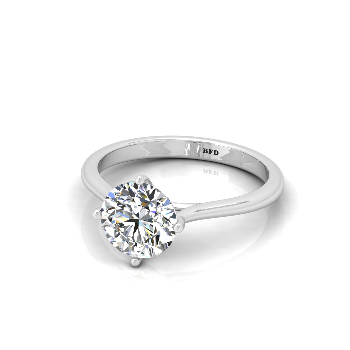 Classic Round Diamond Solitaire Ring