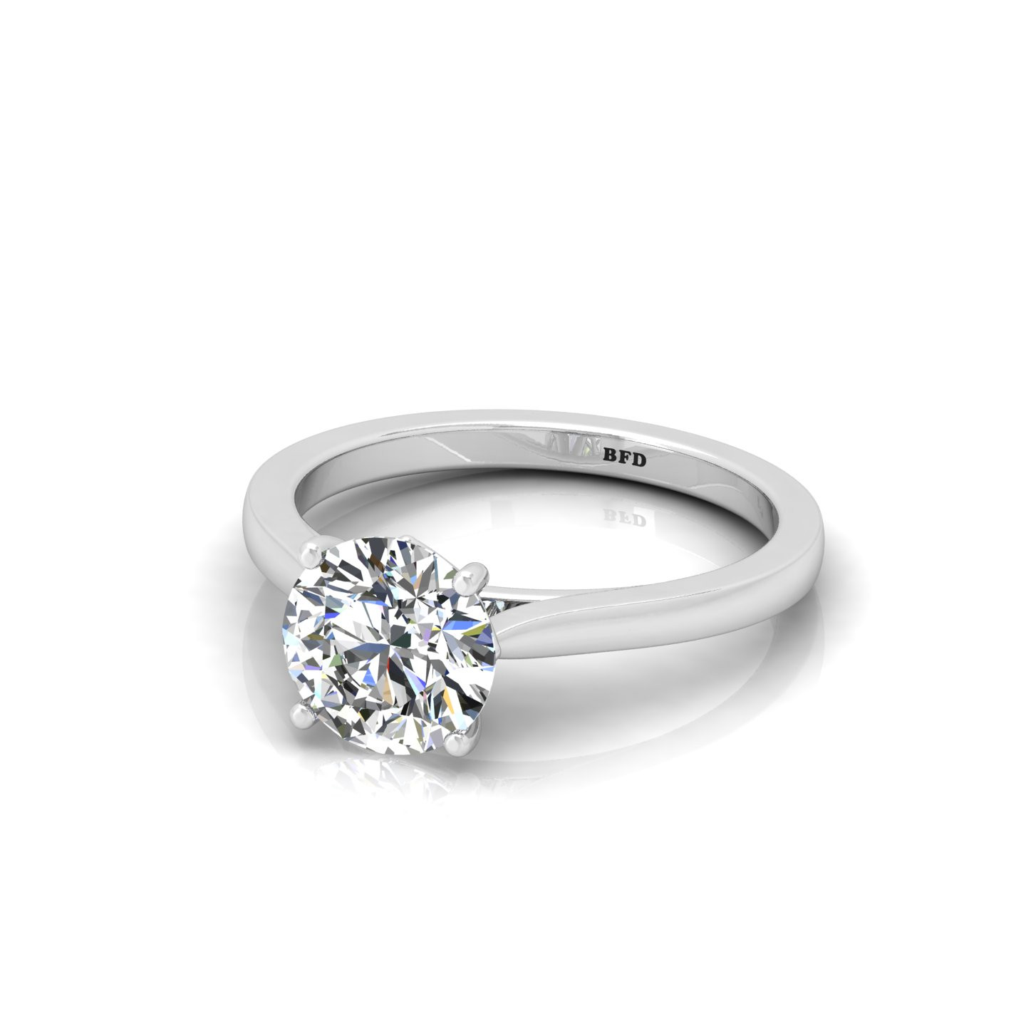 Round Diamond Claw Set Solitaire Ring