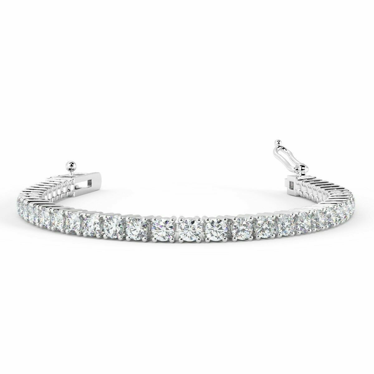 4.00 CT NATURAL ROUND DIAMOND TENNIS BRACELET FOR WOMEN IN GOLD