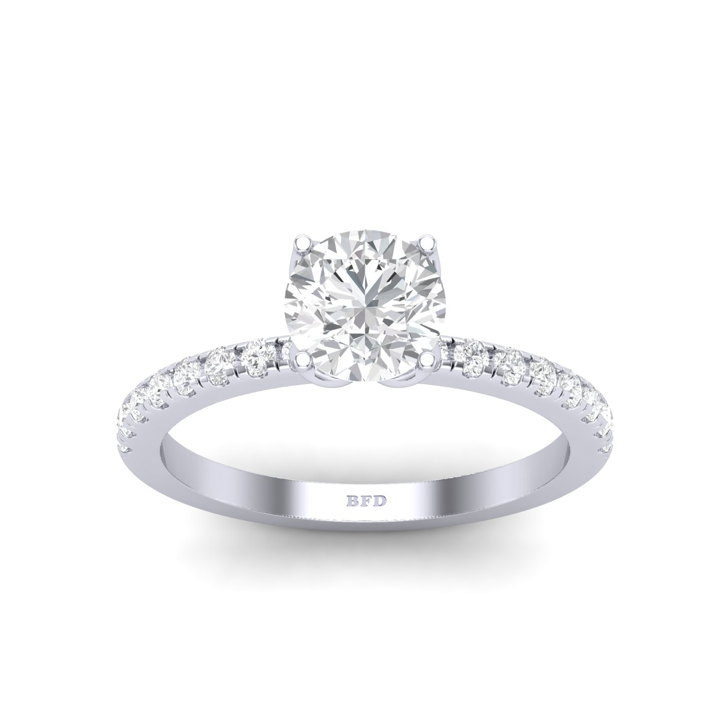 Cushion Hidden Halo Basket Head Diamond Engagement Ring Setting - Barsky  Diamonds