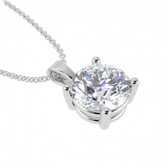 1/4 Carat (ctw) Diamond Square Cluster Pendant Necklace in 14K White Gold  with Chain | Best Buy Canada