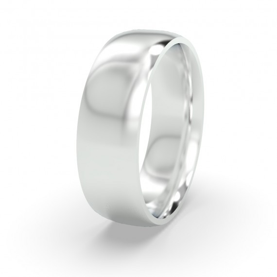 COURT SHAPE 6MM WEDDING RING