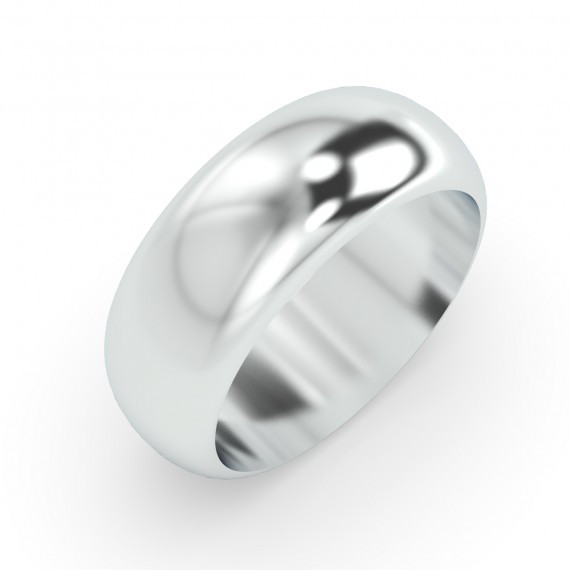 D SHAPE 7MM WEDDING RING